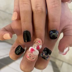 Elise Nails Lounge - My Granddaughter's nails at Elise Nails today! Hello Kitty