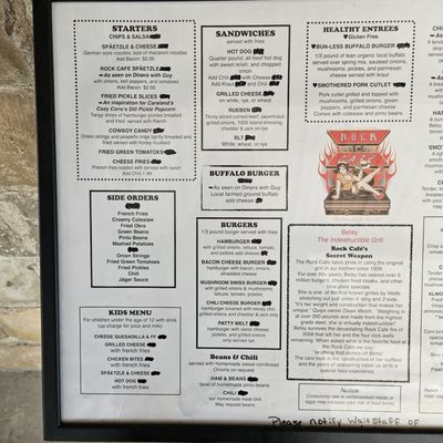 Menu photo 1 Rock Cafe Stroud, OK Menu photo 1 Rock Cafe Stroud, OK