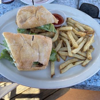Garlic Brothers Restaurant - Fish Sandwich on Chibatta Roll w/ Fries - Seafood Near Me - Stockton, California Garlic Brothers Restaurant - Fish Sandwich on Chibatta Roll w/ Fries - Seafood Near Me - Stockton, California