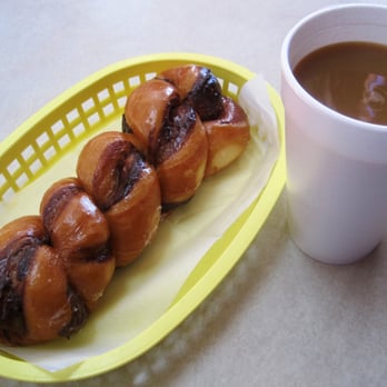 Ronald's Donuts - Cinnamon twist and large coffee. - Donuts Near Me - Las Vegas, Nevada