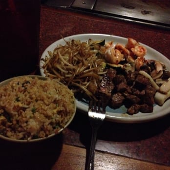 Mori Teppan Grill - What the Chef placed on my plate after his performance cooking in front of me. - Teppanyaki Near Me - Glendale, California
