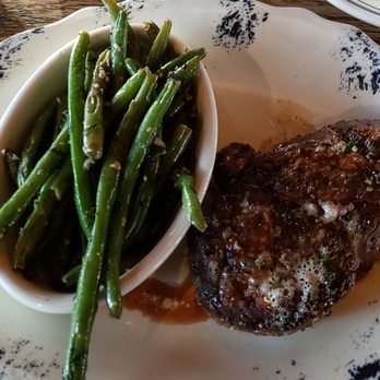 The Ranch - 10 oz filet with green beans - Steakhouses Near Me - Irving, Texas The Ranch - 10 oz filet with green beans - Steakhouses Near Me - Irving, Texas