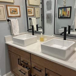 Elegantly Set in Stone - Quartz countertop.