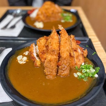 Abiko Curry - Basic Curry Rice with Pork Cutlet and Shrimp Tempura - Japanese Curry Near Me - New York, New York Abiko Curry - Basic Curry Rice with Pork Cutlet and Shrimp Tempura - Japanese Curry Near Me - New York, New York
