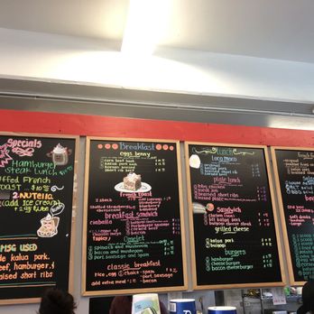 Button Up Cafe - Picture menu board - Breakfast & Brunch Near Me - Pearl City, Hawaii