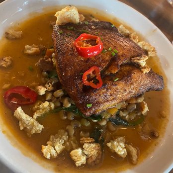 Encina - Blackened catfish - New American Near Me - Dallas, Texas