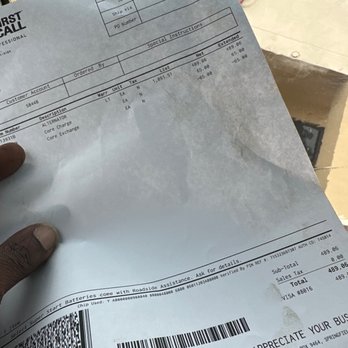 Take 5 Oil Change - My receipt for my alternator - Oil Change Stations Near Me - Jacksonville, Florida Take 5 Oil Change - My receipt for my alternator - Oil Change Stations Near Me - Jacksonville, Florida