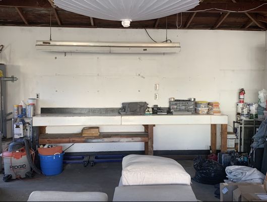 Garage Wooden Workbench Removal - This project was for a client that wanted this old 12ft long heavy wooden workbench removed. Job took approximately 30 minutes. This job took place in Richmond, CA.