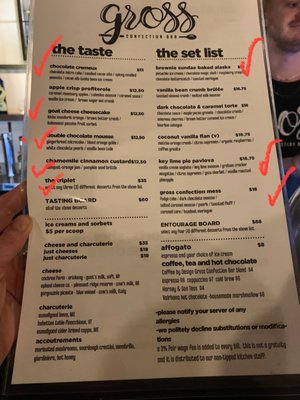 Menu photo 6 Gross Confection Bar Portland, ME