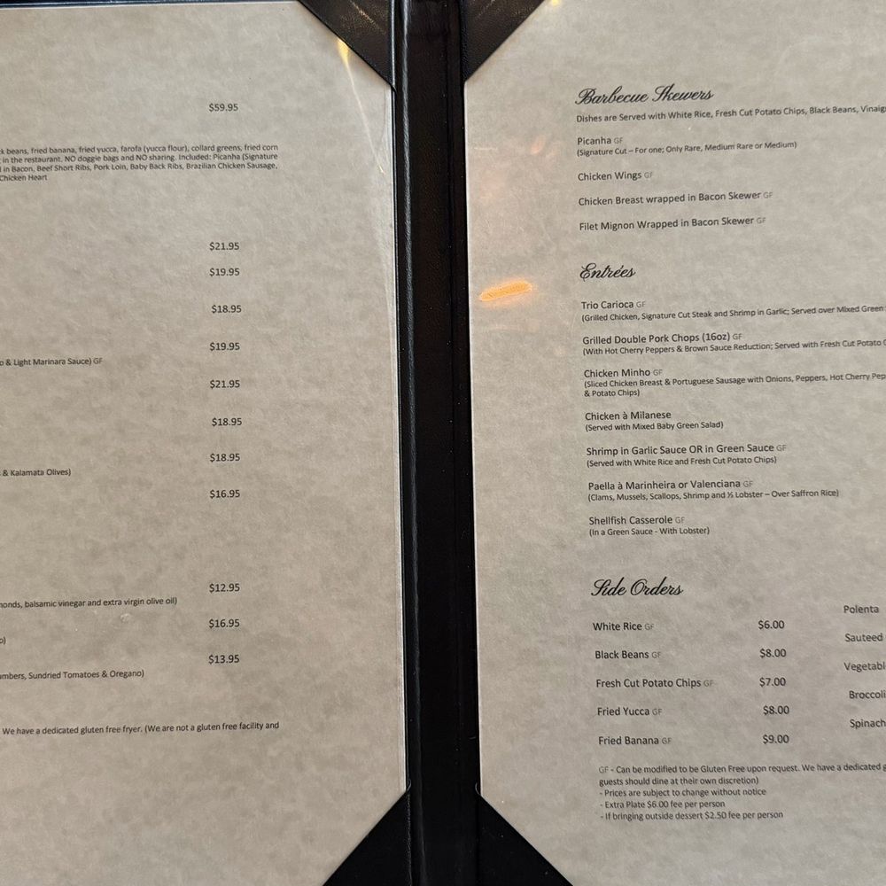 Churrascaria Paladar - Menu1 - Brazilian Near Me - Hackettstown, New Jersey