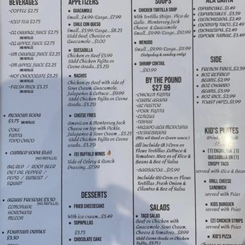 Jorge’s Mexican Restaurant - Menu - Mexican Near Me - San Marcos, Texas