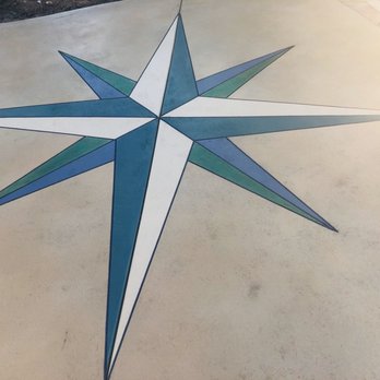 NG Concrete Stain - Star design by Cesar - Masonry/Concrete Near Me