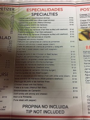Menu photo 2 Chendo's Zihuatanejo, GRO