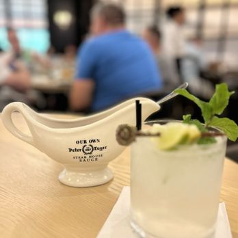 Peter Luger Steak House - Their signature sauce w/ my Moscow Mule. - Steakhouses Near Me - Las Vegas, Nevada