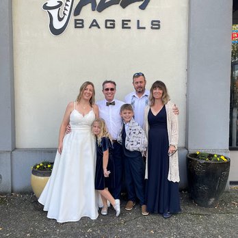 Jazzy Bagels - Yes, I ate Jazzy Bagels in my wedding dress.  :) - Bagels Near Me - Gresham, Oregon