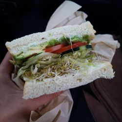 Riley's Sandwiches - Veggie sanwhich on sour dough (1/2)