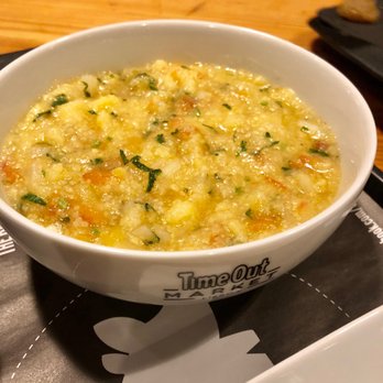 Time Out Market - Corn porridge with tomato and cilantro - Public Markets Near Me - Lisbon, 11 Time Out Market - Corn porridge with tomato and cilantro - Public Markets Near Me - Lisbon, 11