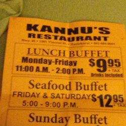 Kannu's Restaurant - Hours and prices