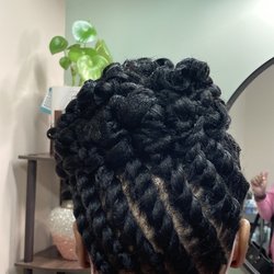 Back view of hair styled by Lakena at Beauty.