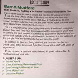Law Office of John E Carelli - Runner up for "Best in the North State" 2015