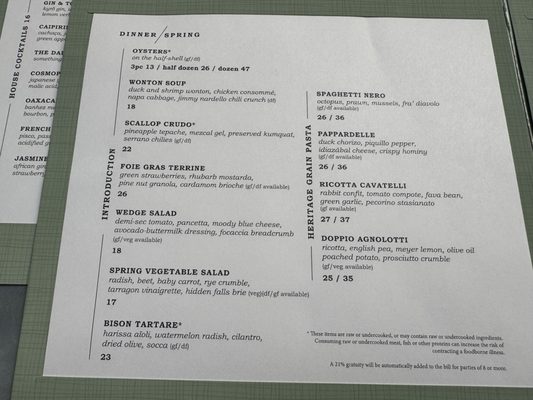 Menu photo 6 Spoon and Stable Minneapolis, MN