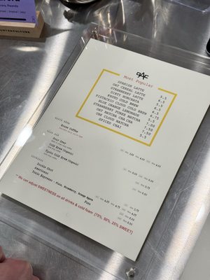 Menu photo 1 Made Coffee La Palma, CA