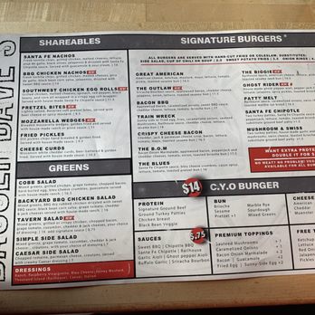 Bagger Dave's Burger Tavern - Menu - Part 2 - Burgers Near Me - Berkley, Michigan