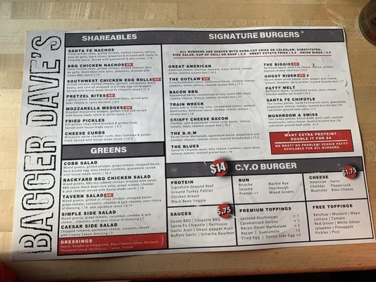 Menu photo 1 Bagger Dave's Burger Tavern Berkley, MI