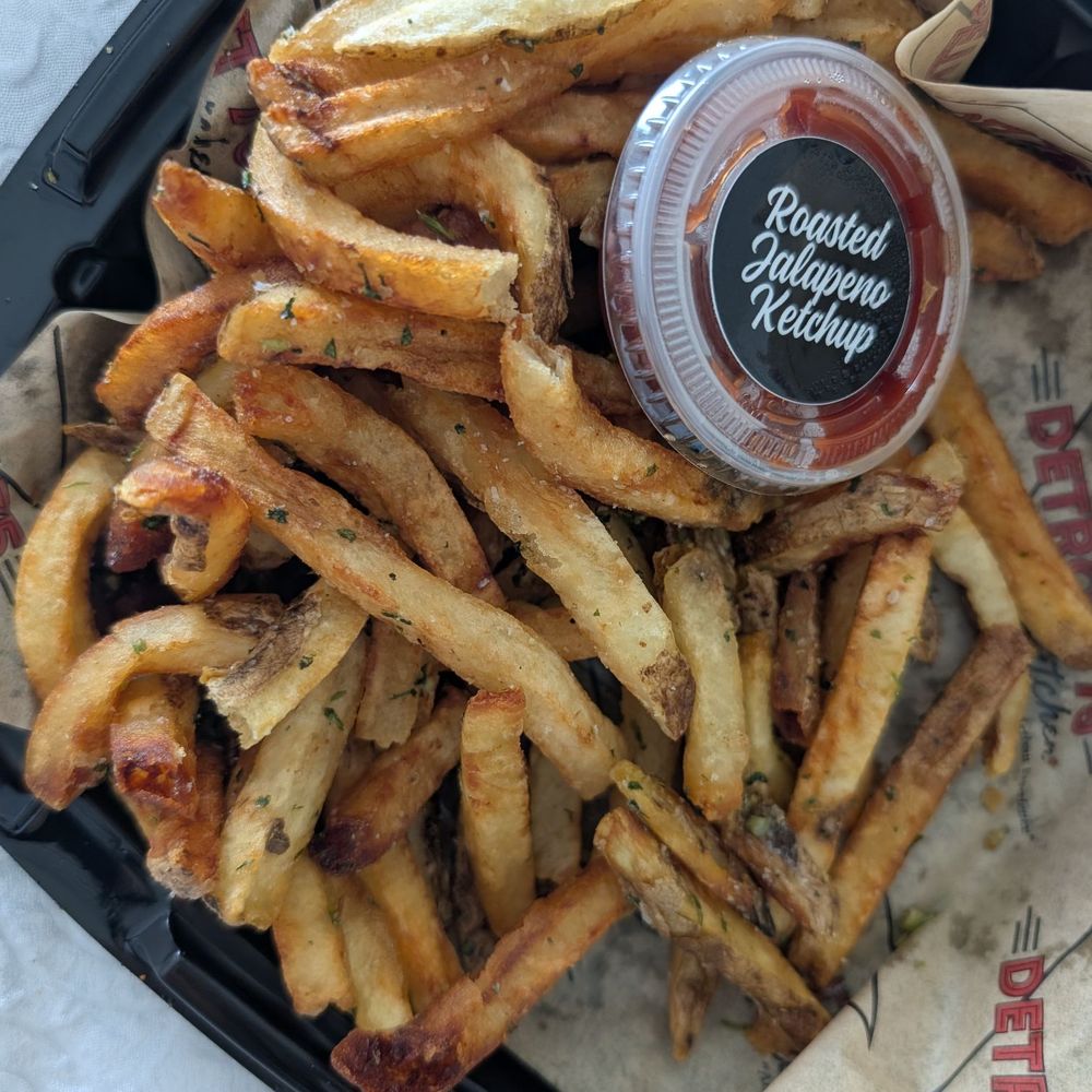 Garlic cilantro fries Garlic cilantro fries