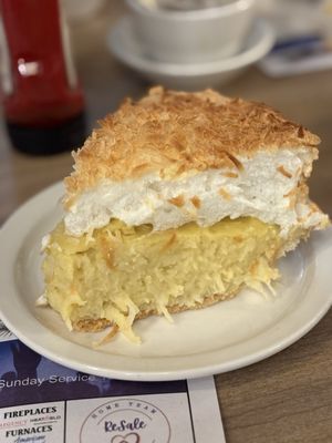 Old Hamlin Restaurant - So good coconut cream pie - Ludington, MI