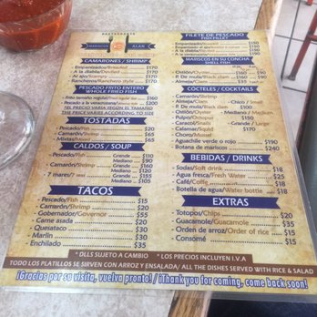 Tacos Y Mariscos Alan - Menu - Seafood Near Me - Ensenada, BCN Tacos Y Mariscos Alan - Menu - Seafood Near Me - Ensenada, BCN