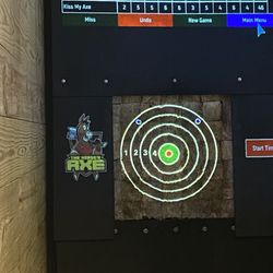 The Horse's Axe- Denison - A demonstration how the standard axe throwing game.