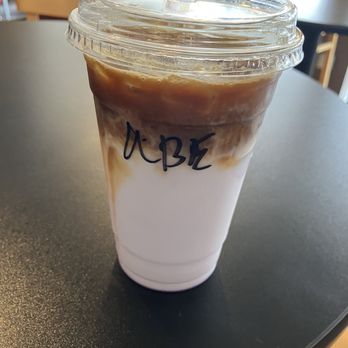 Potomac Station Coffeehouse - Ube macchiato - Coffee & Tea Near Me - Pittsburgh, Pennsylvania