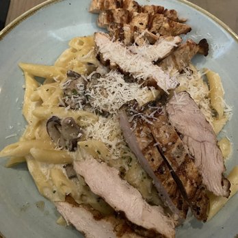 The Sacred Pepper - Penne Chicken Carbonara - New American Near Me - Tampa, Florida