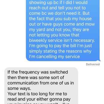Student Loan Lawn Care - a text message from a student - Landscaping Near Me Student Loan Lawn Care - a text message from a student - Landscaping Near Me