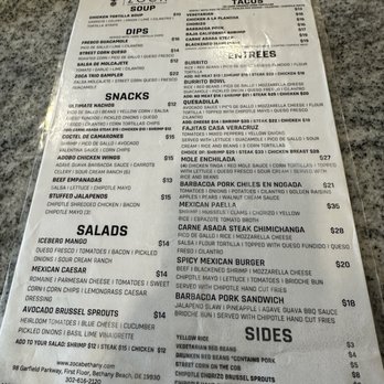 Zoca - Menu - Mexican Near Me - Bethany Beach, Delaware Zoca - Menu - Mexican Near Me - Bethany Beach, Delaware