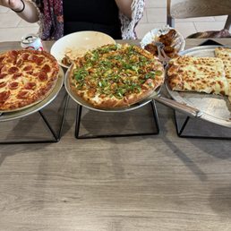 Achari Chicken Pizzatwist Pepperoni Pizza Garlic cheese sticks Achari Chicken Pizzatwist Pepperoni Pizza Garlic cheese sticks