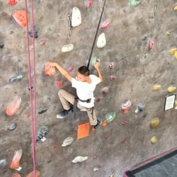 Hangar 18 - East Riverside - My son on his birthday day party at hangar 18
