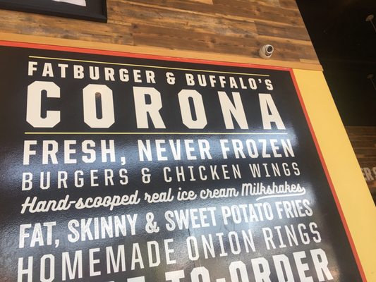 Menu photo 2 Fatburger & Buffalo's Express Corona, CA