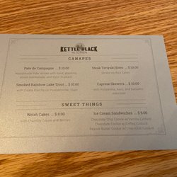 Kettle Black Kitchen - Soft opening canapes