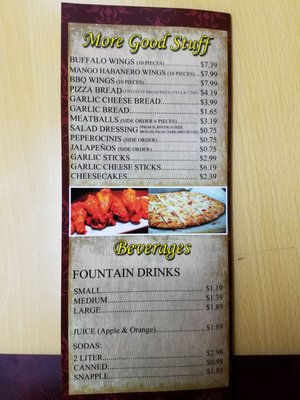 Menu photo 5 Lui's Pizza & Subs Anaheim, CA