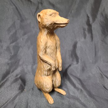 Make Mine 3D - 3D Printed Meercat made of a plastic filament with real wood mixed in giving the appearance of real wood. - 3D Printing Near Me - San Diego, California Make Mine 3D - 3D Printed Meercat made of a plastic filament with real wood mixed in giving the appearance of real wood. - 3D Printing Near Me - San Diego, California