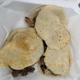 Steak and al pastor Gorditas