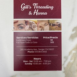 Gill’s Threading & Henna