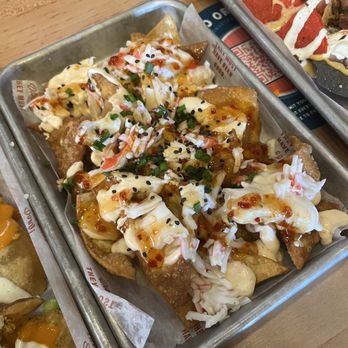 Loaded Elevated Nachos - Crab Rangoon nachos - New American Near Me - St. Charles, Missouri