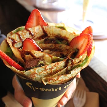 T-Swirl Crepe - Matcha Chocolate Truffles Crepe ($7.00) - Creperies Near Me - Flushing, New York
