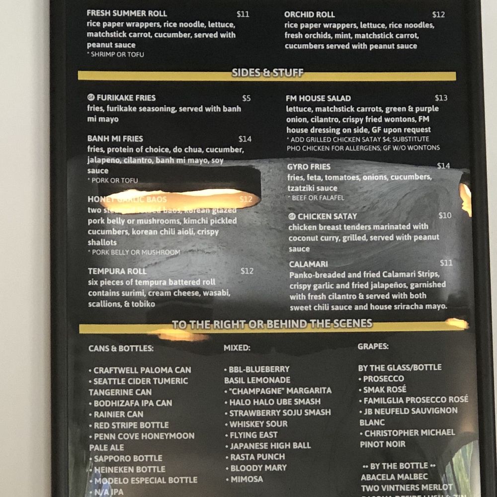 Fare Market - the menu of the restaurant - Vietnamese Near Me - Freeland, Washington Fare Market - the menu of the restaurant - Vietnamese Near Me - Freeland, Washington