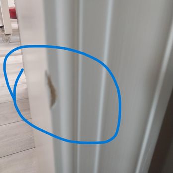 SP Flooring Installation - Doorway damaged. - Flooring Near Me - Richmond, Virginia SP Flooring Installation - Doorway damaged. - Flooring Near Me - Richmond, Virginia