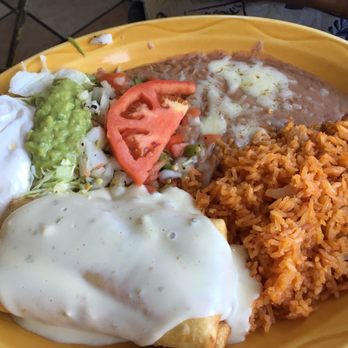 Casa Fiesta - Chimichanga, refried beans are Mexican rice - Mexican Near Me - Frankfort, Kentucky