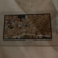 Casa Dona Jeronima - Carte du restaurant